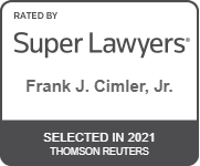 Rated By Super Lawyers | Frank J. Cimler, Jr. | Selected In 2021 Thomson Reuters